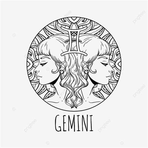 Zodiac Signs Gemini Vector Hd Png Images Gemini Zodiac Sign Artwork