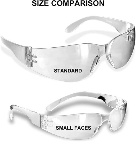 rugged blue small faces safety glasses gray 1 pair