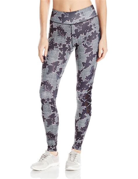 The Warm Up By Jessica Simpson Womens Full Length Legging With Criss Cross Detail At Side