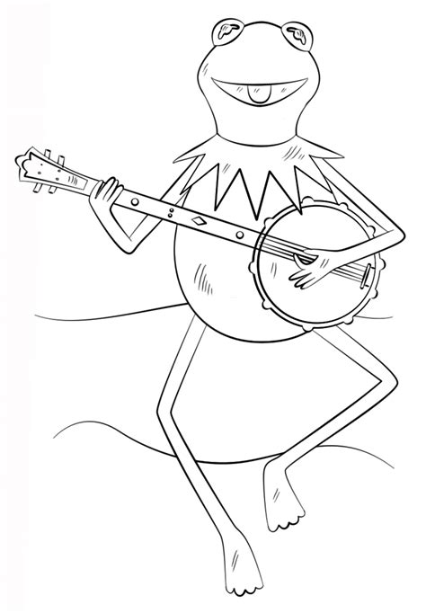 Kermit The Frog Coloring Page Colouringpages