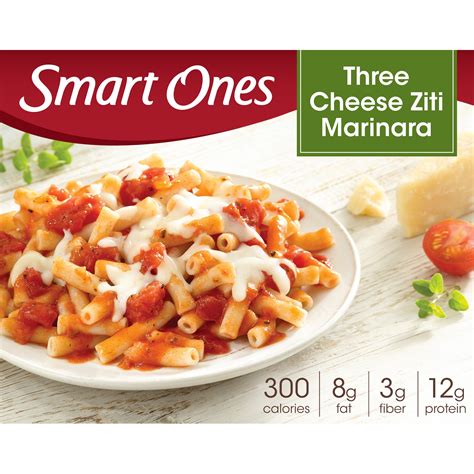 Smart Ones Three Cheese Ziti Marinara Frozen Meal 9 Oz Box