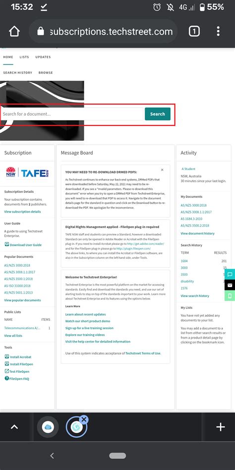 Apps And Plug Ins Standards Online Support Home At Tafe New South Wales