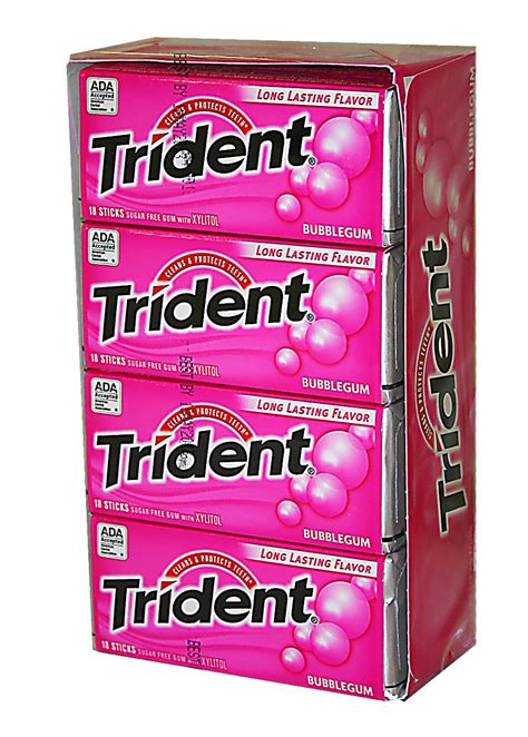 Trident 12ct Bubblegum Cwa Sales