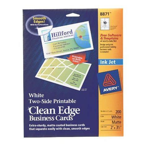 We did not find results for: Avery Two-Side Printable Clean Edge Business Cards for Inkjet Printers, Matte, White | Business ...