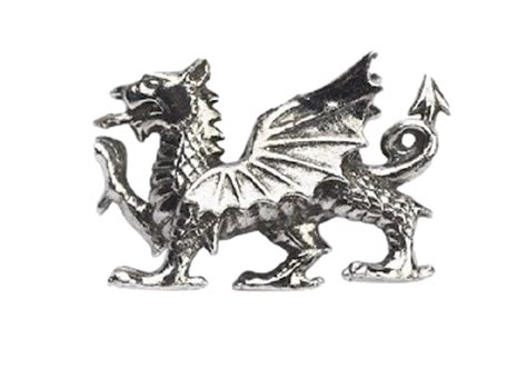 Welsh Dragon Wales Handcrafted In Solid Pewter Pin Badge Wa Etsy Uk