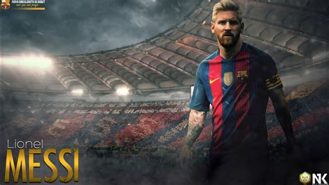 Lionel Messi In Stadium Background Wearing Red Blue Sports Dress Hd