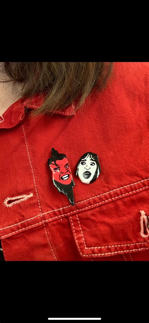 The Shining Polymer Clay Pin Shelley Duvall And Jack Etsy