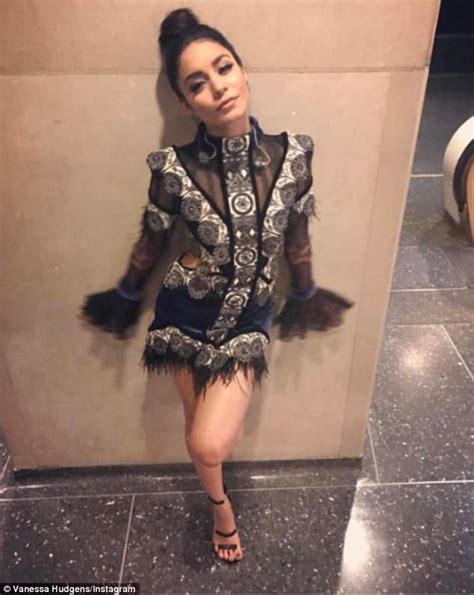 Vanessa Hudgens Dons Silver Dress To Promote New Single Reminding Me