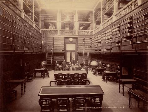 Interior Free Public Library Sydney 1892 State Library Of Nsw