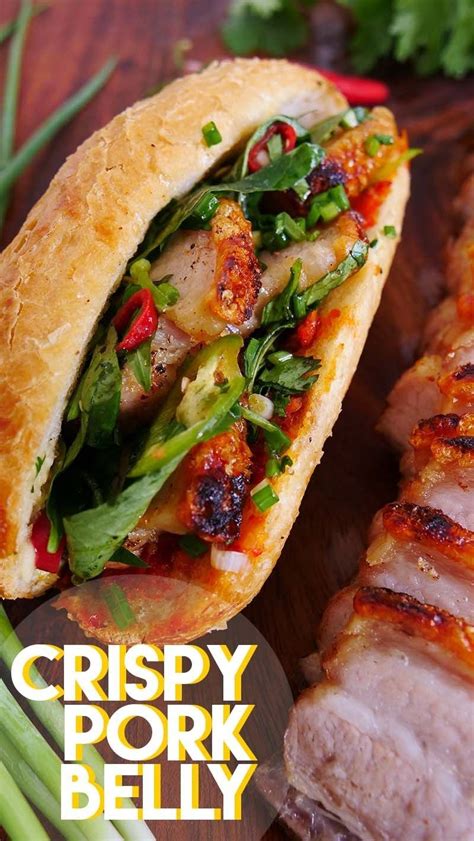 Easiest Way To Make Crispy Pork Belly Sandwich