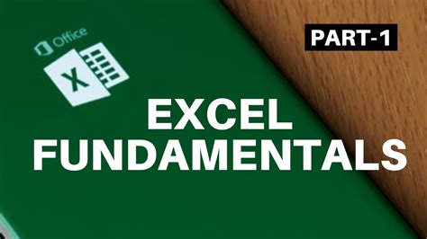 Ms Excel Fundamentals For Beginners Must Watch 👍 Youtube