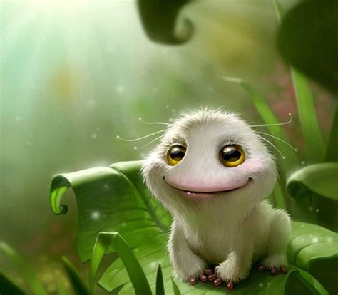Froggy White Pets Smile Fantasy Eyes Cute Green Animals Hd