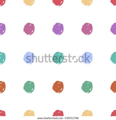 Hand Drawn Dots Seamless Pattern Vector Stock Vector Royalty Free