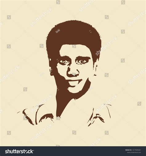 Man Avatar Front View Male Face Stock Illustration 1417049261