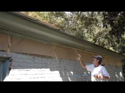 See how to make sure they always look your soffits, fascias and gutters play an important role in protecting and supporting the structure of your roof but they often get overlooked. Painting House Fascia & Soffit Boards - YouTube