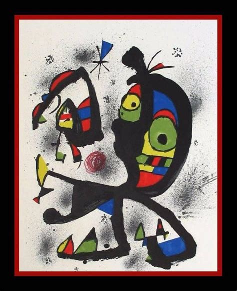 Joan Miró Joan Miro Original Gouache Unique Study