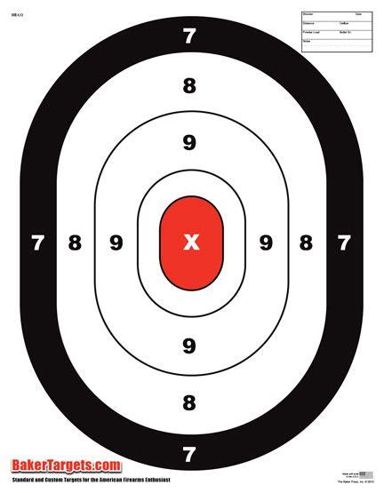 Large Oval Target In 2021 Shooting Targets Pistol Targets Paper