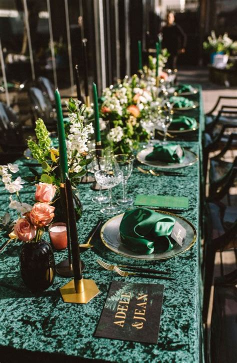 Emerald Green Wedding Inspiration Wedding Themes On Pink Book