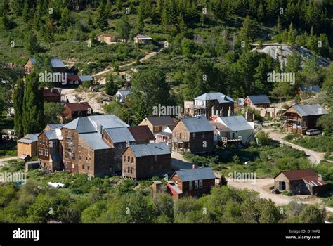 The Historic Mining Town Of Silver City Idaho Stock Photo Alamy