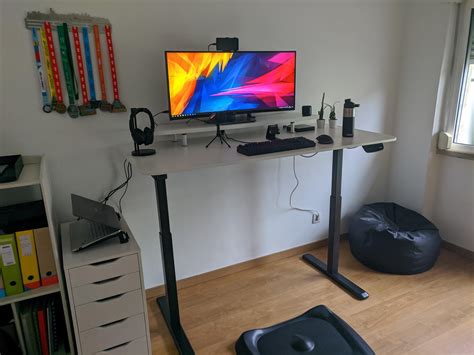 My Wfh Standing Desk Setup Desksetup