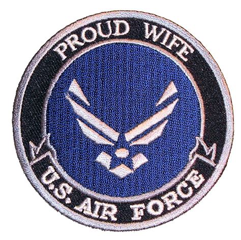 Proud Wife Us Air Force Military Patriotic Biker Patch Quality Biker
