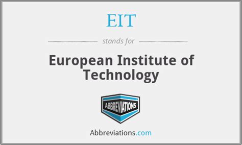 Eit European Institute Of Technology
