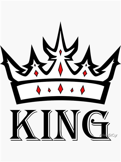 King And Crown Sticker By Adamstcyr Swear Word Coloring Book Words