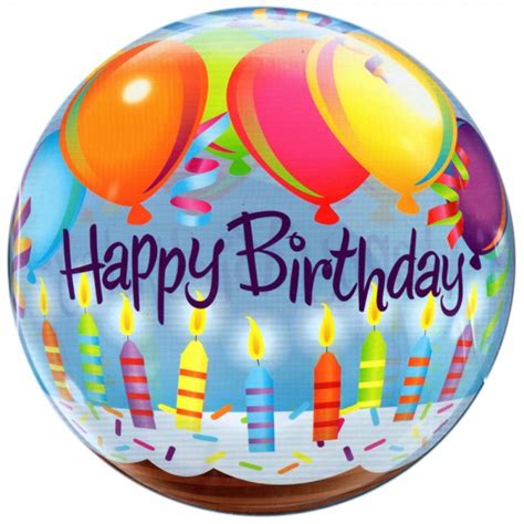 Qualatex Bubble Happy Birthday Geburtstagskuchen 22 56cm Luftballon