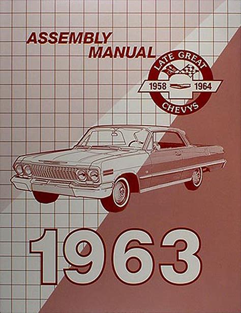 1963 Chevy Wiring Diagram Manual Reprint Impala Ss Bel Air Biscayne