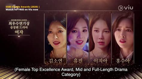 sbs drama awards 2020 top excellence awards kim so yeon lee ji ah eugene the penthouse
