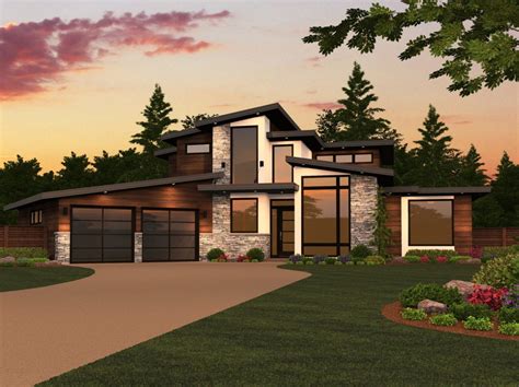 A huge 2 story contemporary house plan, which can have over 11,000 square feet if you include the basement plan. Dallas House Plan | 2 Story Modern House Design Plans with ...