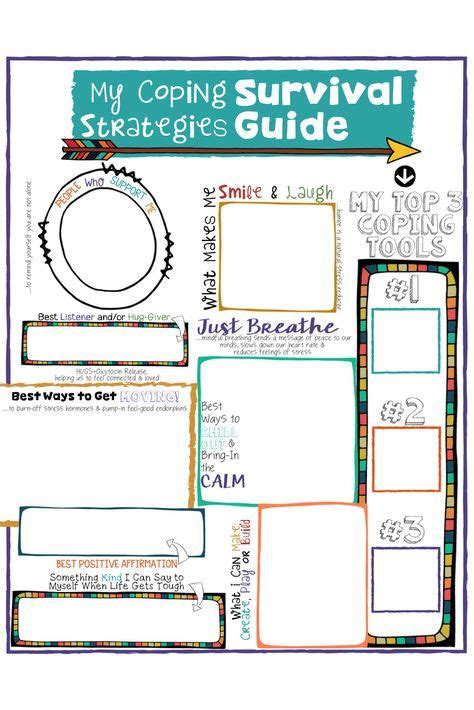 Kids Coping Skills School Counseling Lesson Posters Art And Sorting