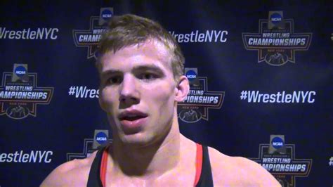 Bo Jordan Ohio State After 174 Lbs Quarters Win At 2016 Ncaas Youtube