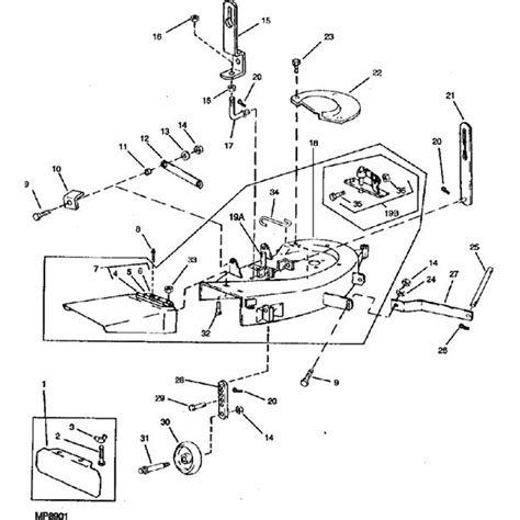 John Deere 170 Mower Deck Belt Diagram
