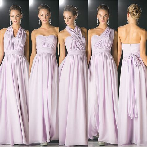 Affordable Versatile Floor Length Convertible Bridesmaid Dress 7 Color Frugal Mughal