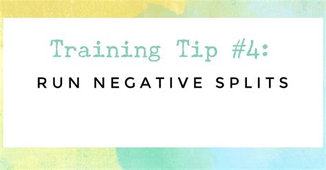 Run Negative Splits What Are They And Why Should You Practice Running