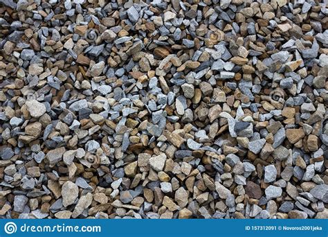 Texture Of Colored Crushed Stone Large Crushed Stone Stock Image