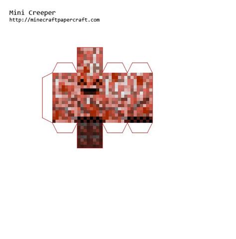 Papercraft Mini Festive Creeper Primitive Mobs Mod Minecraft Crafts