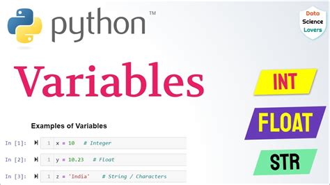 Basic Python Tutorial 1 Variables In Python Examples