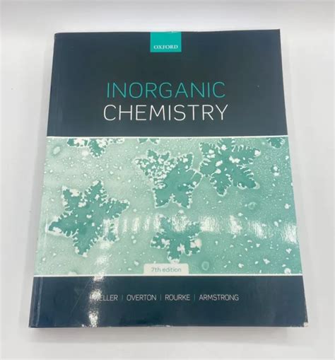 Inorganic Chemistry 7th Edition Textbook Weller Overton Rourke Oxford