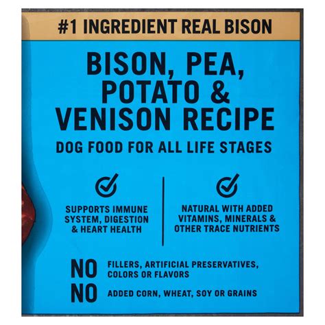 Pure Balance Wild And Free Bison Pea Potato And Venison Recipe Dry Dog