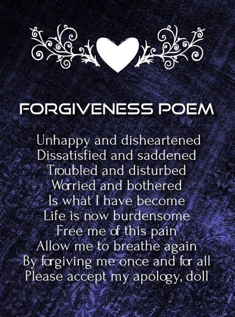 Forgive Me Poems