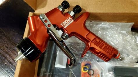Tekna Copper Gravity Feed Spray Gun From Devilbiss For Sale