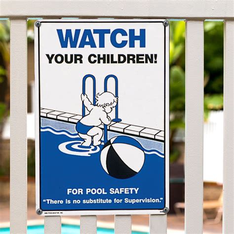 Watch Your Children Sign Poolmaster