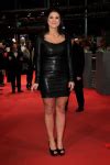 Celebrities In Leather Gina Carano In Leather Dress