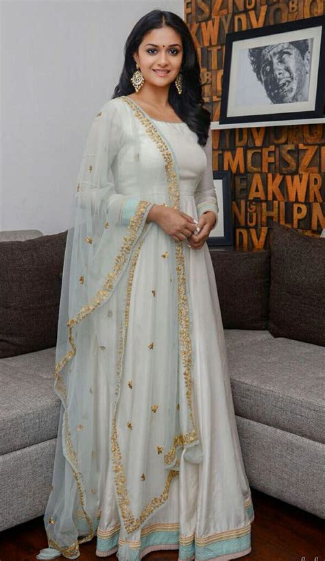Keerthi Suresh Indian Gowns Dresses Fashion Illustration Dresses Designer Dresses Indian