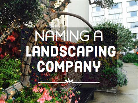 You're making an active choice in regard to. 50 Landscaping Company Names | Dengarden