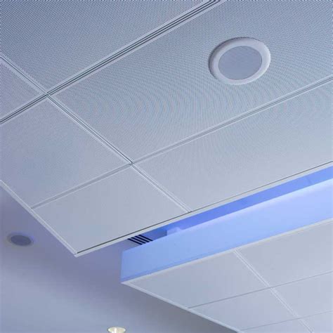 Suspended ceiling materials for kitchen and bathroom include pvc plastic. Perforated Metal Ceiling Tiles | Mesh Ceiling Panels
