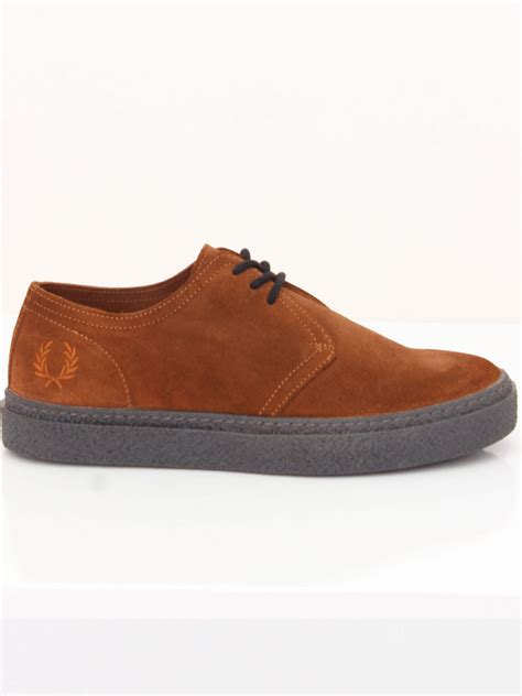 Fred Perry Linden Suede In Ginger Northern Threads