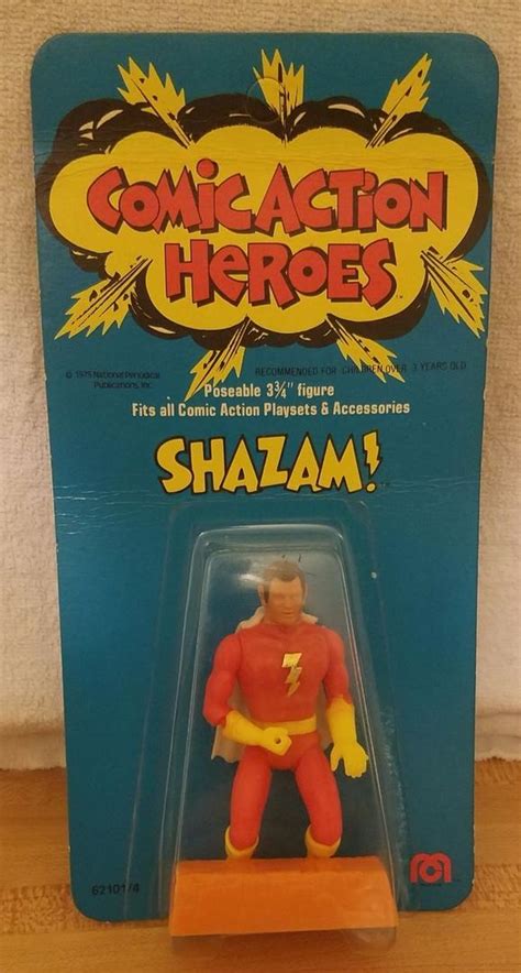 Mego 1975 Comic Action Heroes Pocket Heroes Shazam Still Sealed On Card